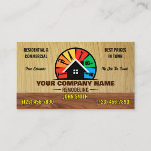 Home Remodeling Business Cards