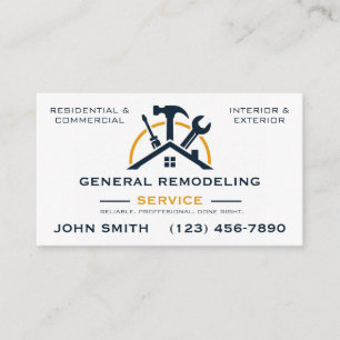 Home Remodeling Business Cards