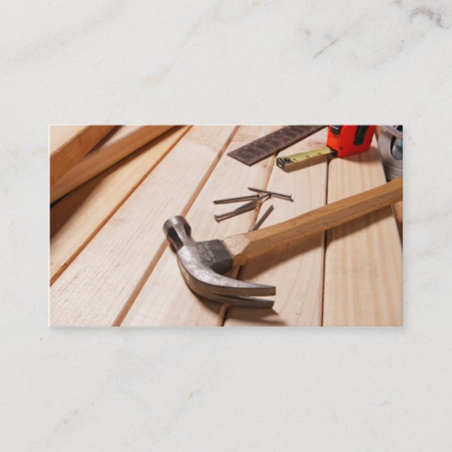Home Remodeling/Carpentry Business Card (Front)