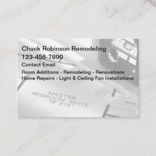 Home Remodeling Renovation And Repair Business Card