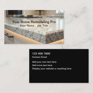 Home Remodeling Services Simple Business Cards