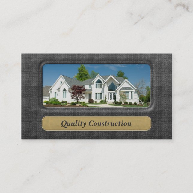 Home Remoldling / Home Construction Business Card (Front)