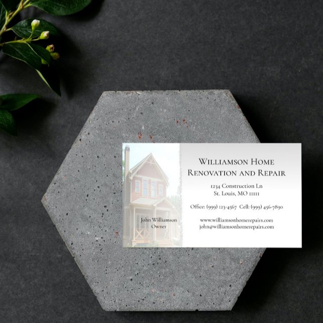 Home Renovation and Repair Business Card (Home Renovation and Repair Business Card)