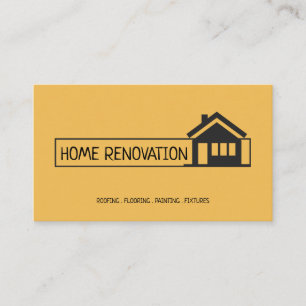 Home Renovation Construction Business Card