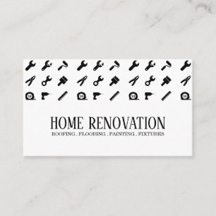 Home Renovation Construction Business Card