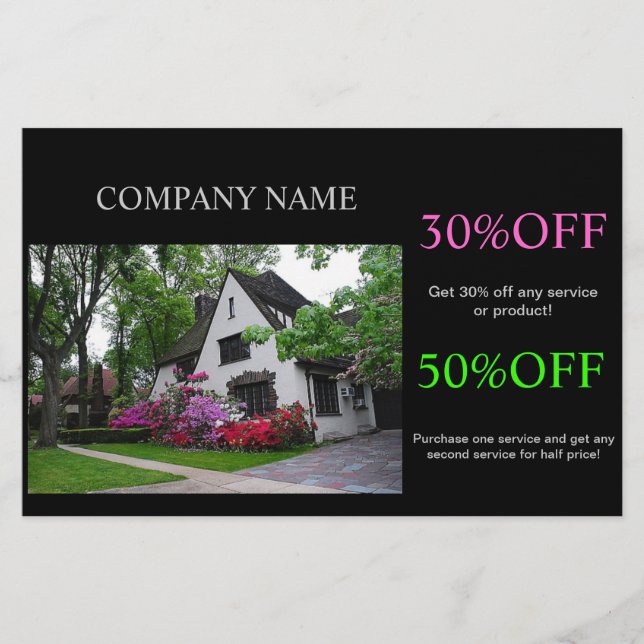 Home Renovation roofing Construction Real Estate Flyer (Front)