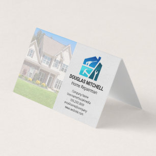 Home Renovation Tools General Contractor Business Card