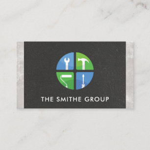 Home Renovations Icon   Construction Logo Business Card