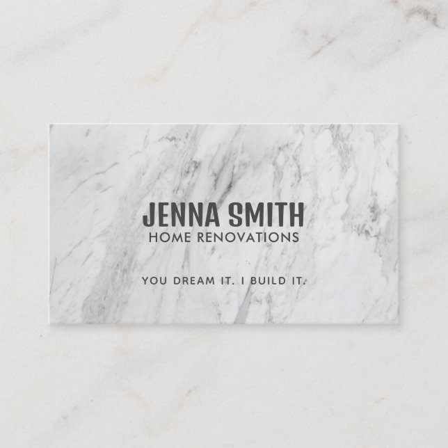 Home Renovations Slogans Business Cards (Front)
