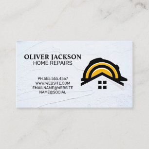 Home Repair Construction Hardhat Renovations Business Card