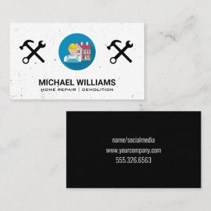 Home Repair   Construction   Tools Business Card