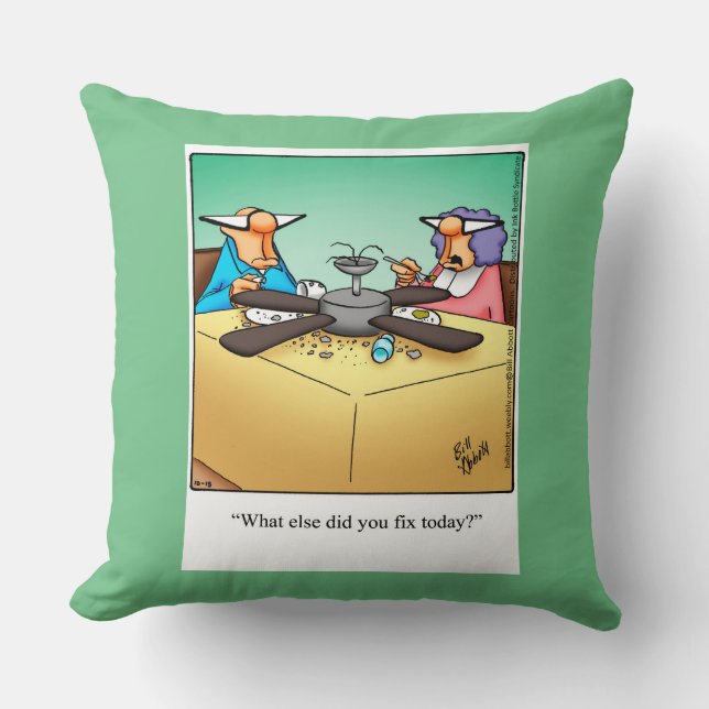 Home Repair D.I.Y. Humour Pillow Gift (Front)