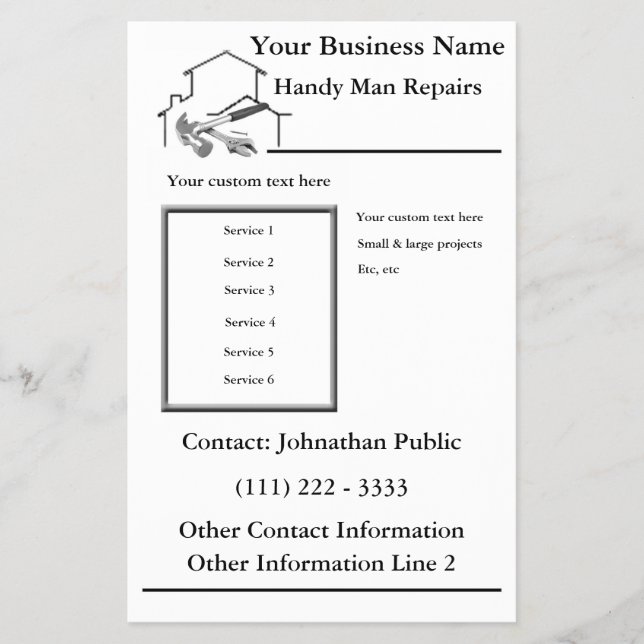 Home Repair Handy Man Flyer (Front)