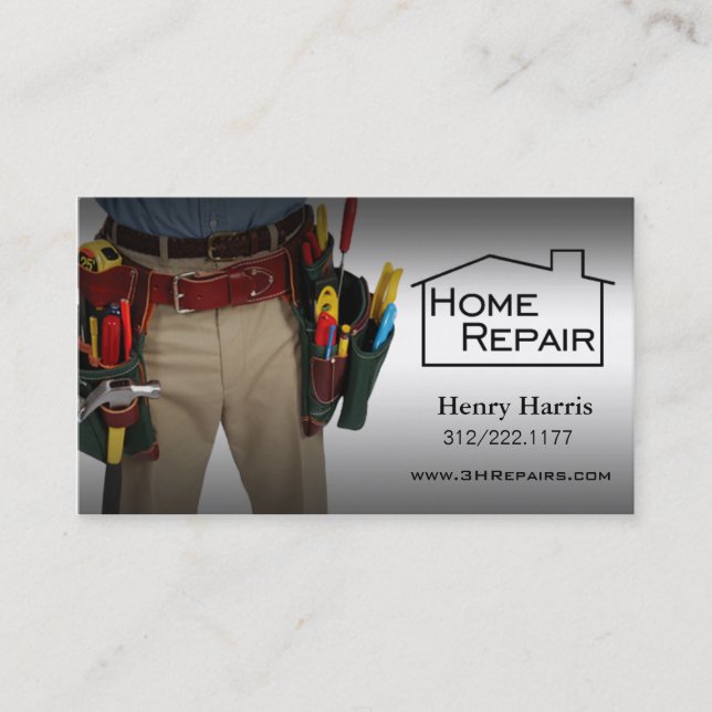 Home Repair Handyman Business Card (Front)