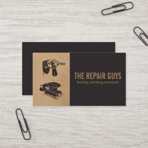 Home Repair   Handyman   Drill and Sander Business Card