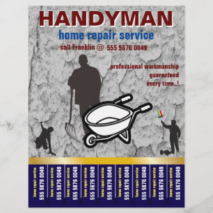 Home Repair Handyman Service Small Business Flyer