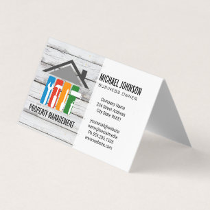 Home Repair Logo   General Contractor Business Card