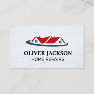 Home Repair Mortgage House Real Estate logo Business Card