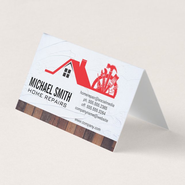 Home Repair | Property Management Business Card (Front)