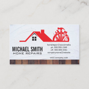 Home Repair   Property Management Business Card