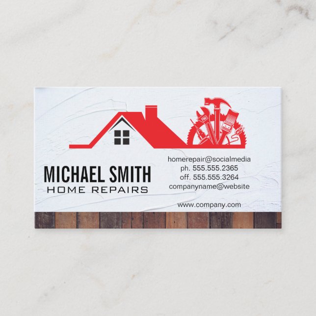 Home Repair | Property Management Business Card (Front)