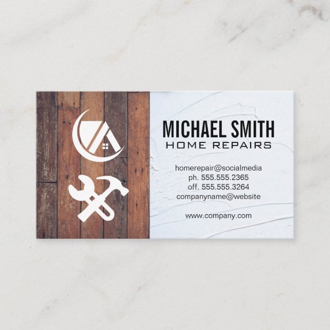 Home Repair | Property Management | Rentals Business Card (Front)