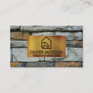 Home Repair   Stone Wall   Property Management Business Card