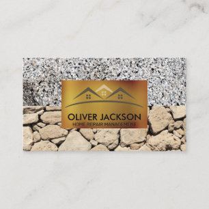 Home Repair Stone Wall Slate Marble Business Card