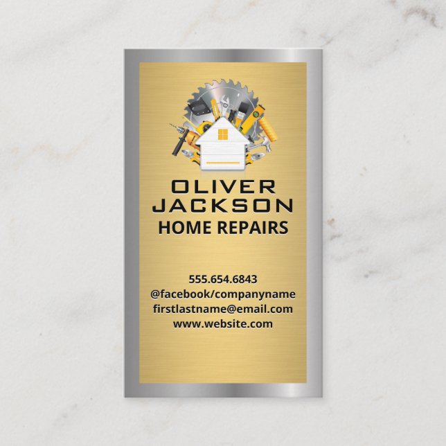 Home Repair | Tool Box Business Card (Front)