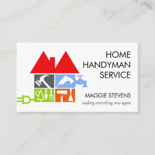 Home Repair Tools Building Foundation Business Card