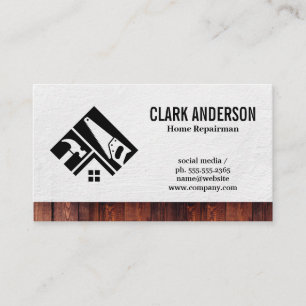 Home Repair Tools   Building Material Business Card