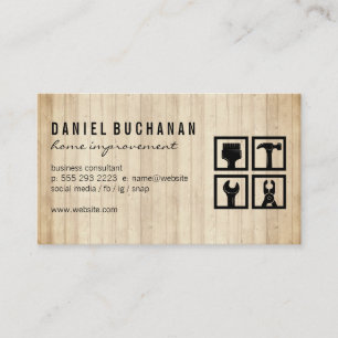 Home Repair Tools Carpentry Business Card