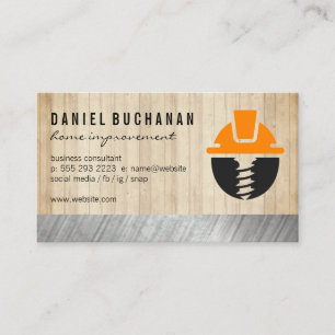 Home Repair Tools Carpentry Wood Metal Business Card