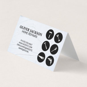 Home Repair Tools Handyman Business Card