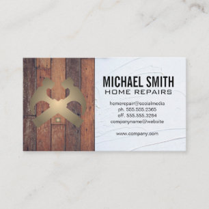 Home Repair Wood and Spackle Business Card