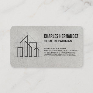 Home Repairmen   Blueprints   Real Estate  Business Card
