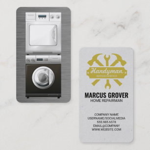 Home Repairmen Handyman Blue Collar Business Card