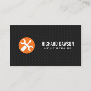 Home Repairs   Wrench Screw Driver Business Card