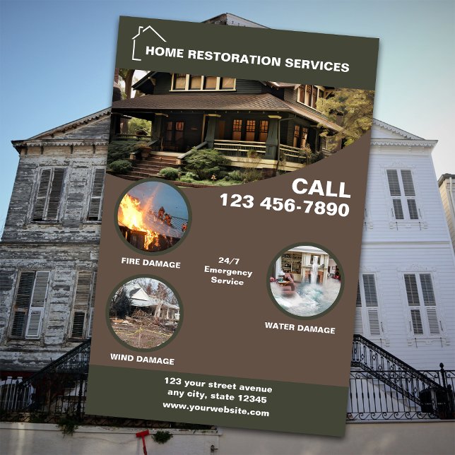 Home Restoration Services Flyer (Creator Uploaded)