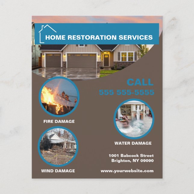 Home Restoration Services Flyer (Front)