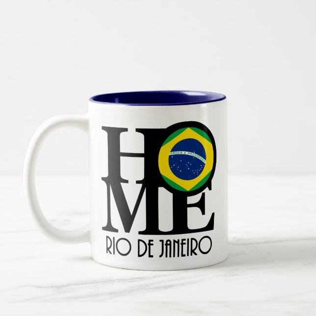 HOME Rio de Janeiro 11oz Two-Tone Coffee Mug (Left)