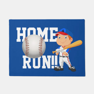 Home Run Baseball Doormat 