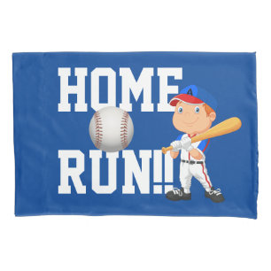 Home Run Baseball Pillow Case