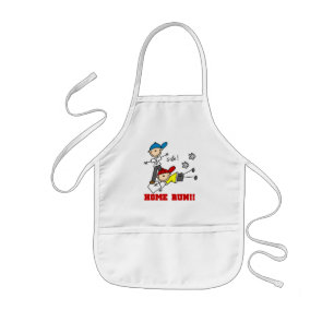 Home Run Boys Baseball Tshirts and Gifts Kids Apron