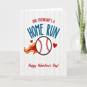 Home Run Friendship Valentines Card