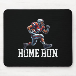 Home Run Funny Baseball Football Mash-up Mouse Mat
