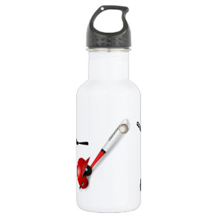 Home Run Game Team Coach Sports Ball Fun Baseball 532 Ml Water Bottle