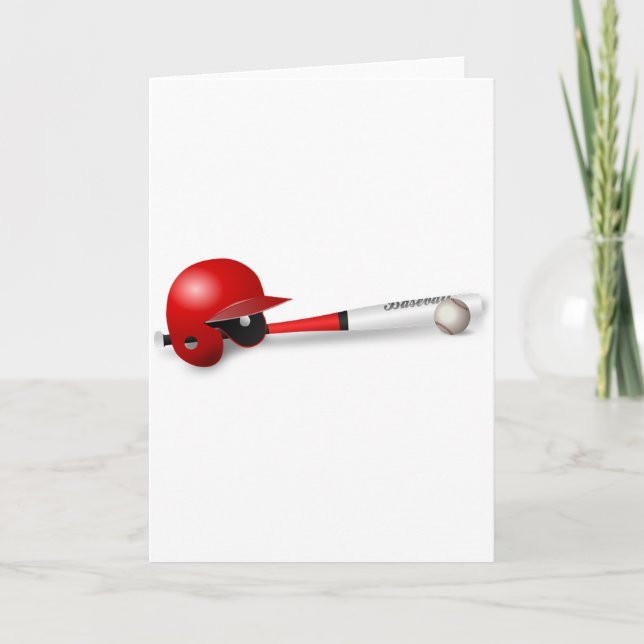 Home Run Game Team Coach Sports Ball Fun Baseball Card (Front)