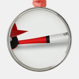 Home Run Game Team Coach Sports Ball Fun Baseball Metal Tree Decoration