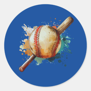 Home Run Hues Classic Round Sticker